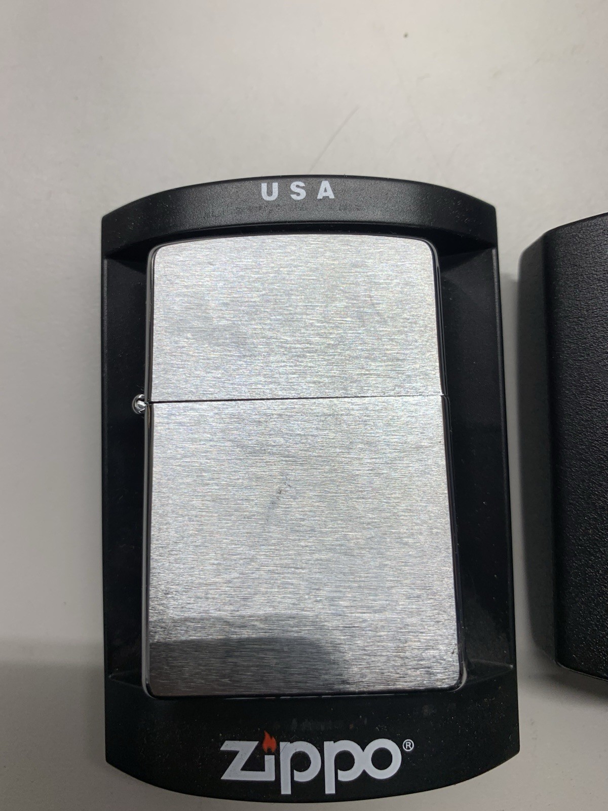 2006 Zippo Lighter Unfired J06 Brushed Chrome