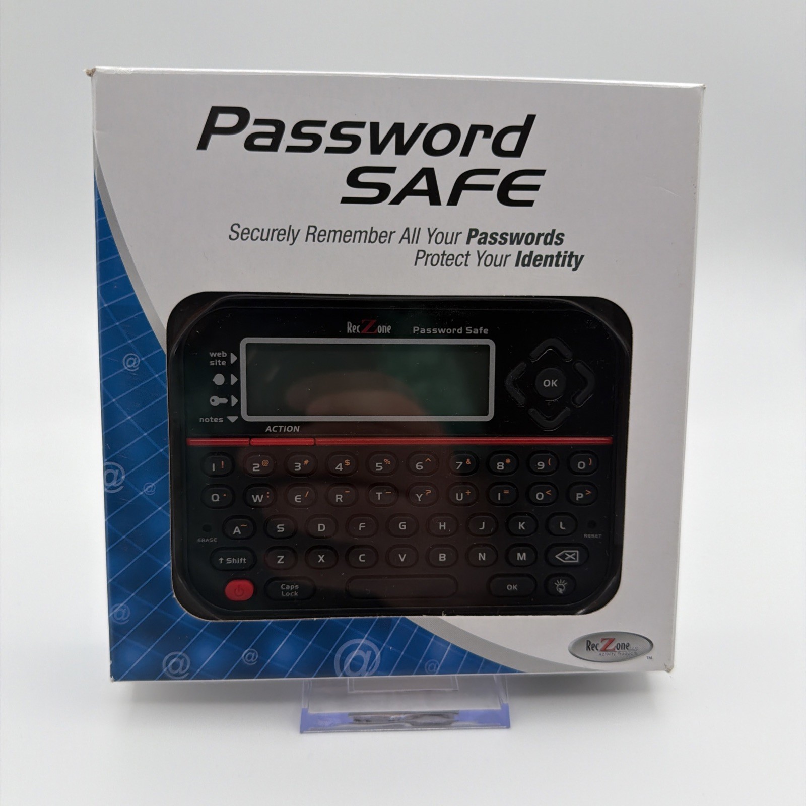 Password Keeper Safe Vault Model 595 Black Backlit LCD Keyboard Electronic