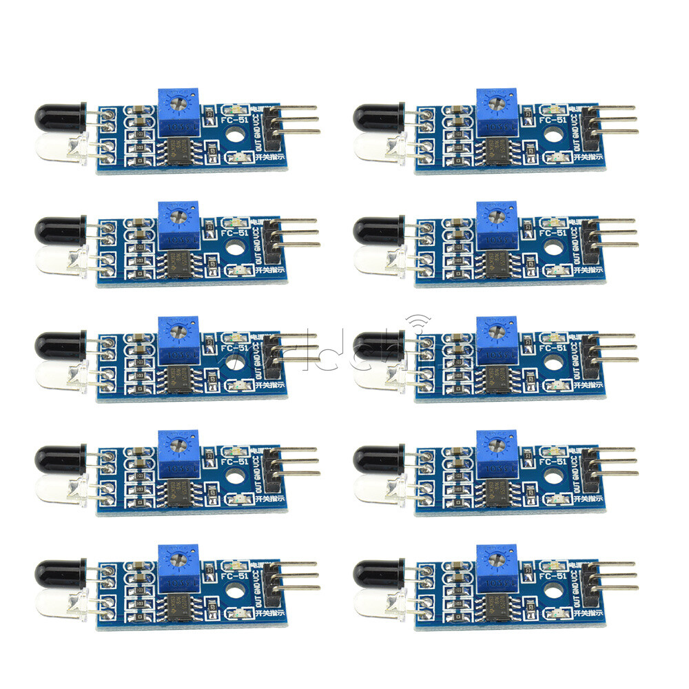 10PCS Smart Car Robot IR Infrared Obstacle Avoidance Sensor For Arduino New