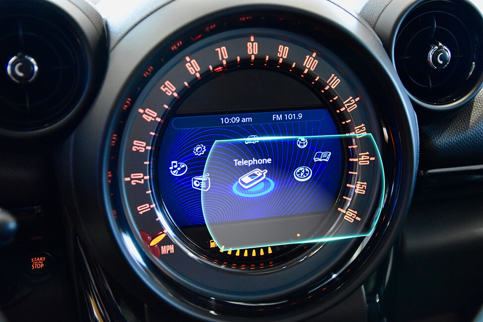Crystal Clear Screen Protector for 2016 Mini Countrymen Vehicle Navigation