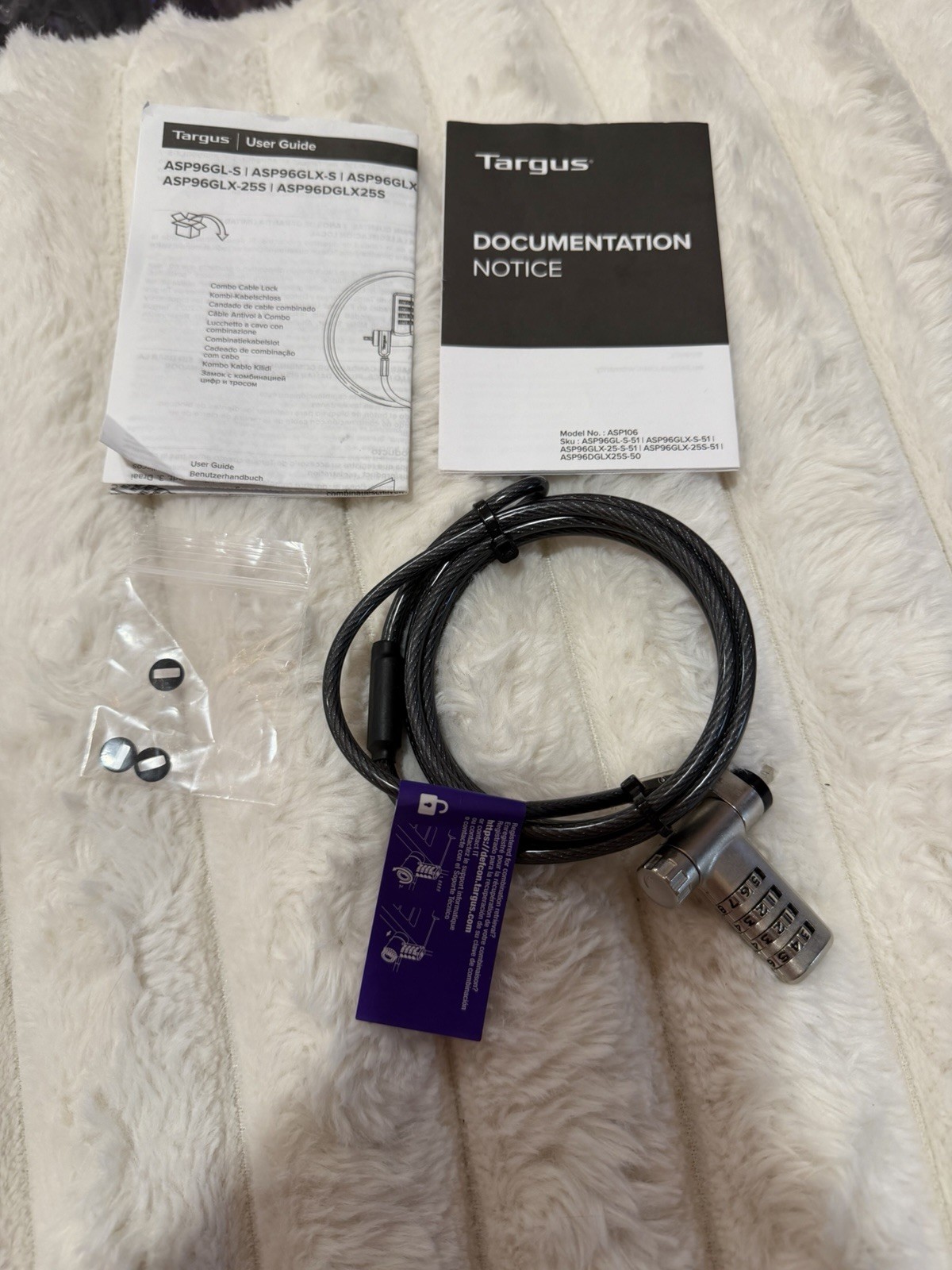 Targus Notebook Security Defcon CL Combo Cable Lock For Your Laptop