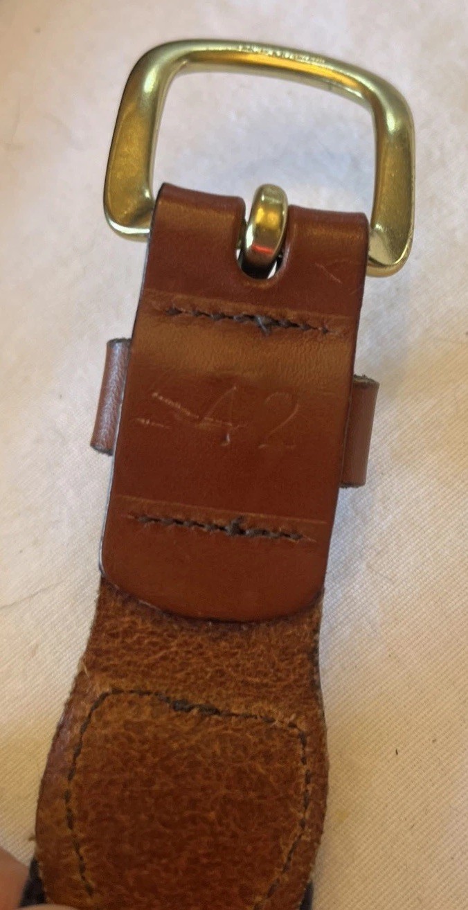US Air Force LOGO Blue Web Belt W/ Solid Plated Solid Brass Buckle 42" LN