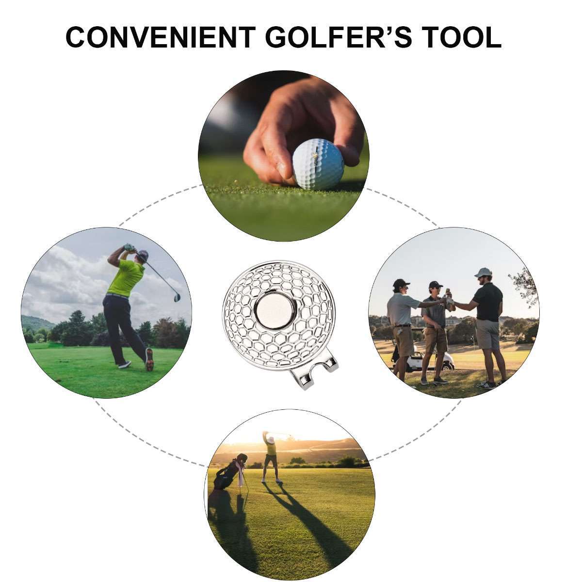 1/5/10Pcs Golf Magnetic Hat Clip Ball Marker Hat Clip For Ball Marker Golf Gifts