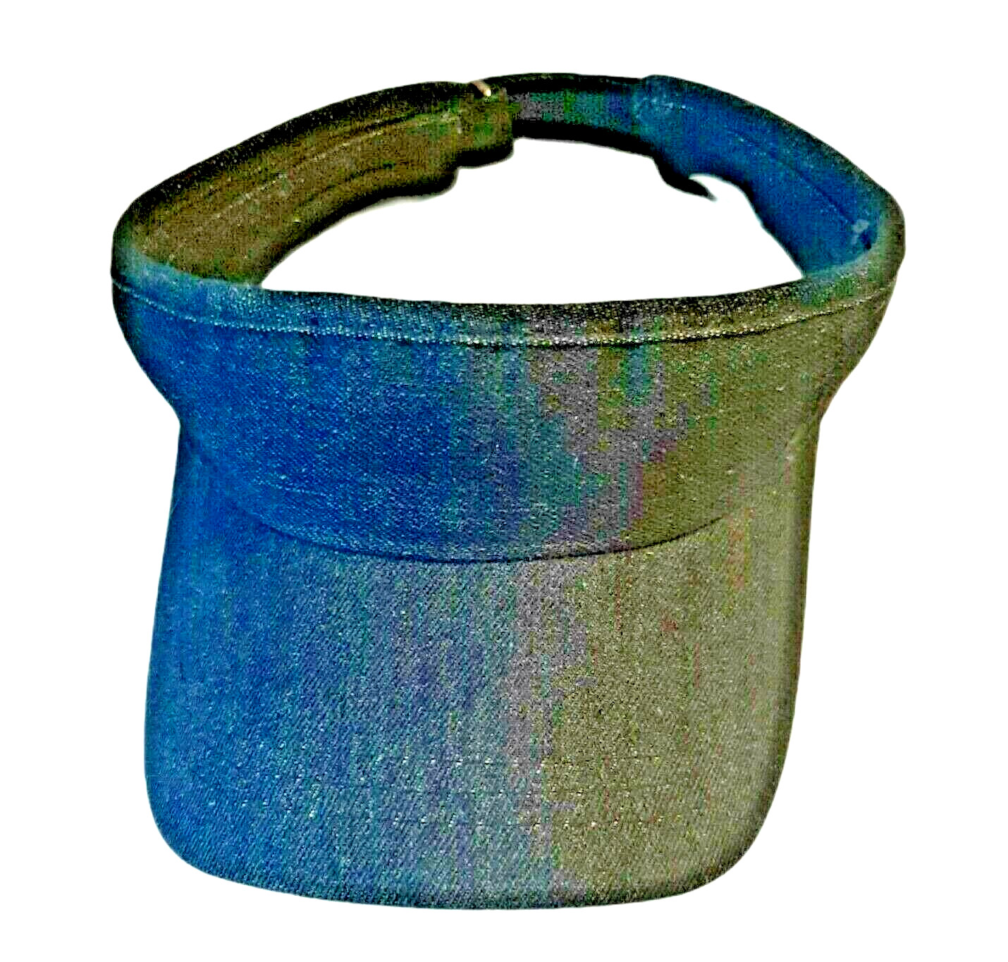 Denim Visor Navy Blue Dark Wash Adjustable Sun Protection