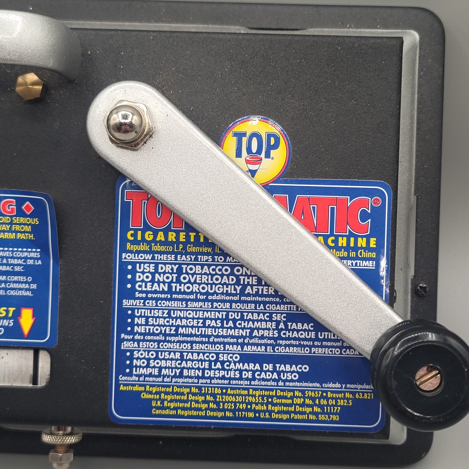 TOP-O-Matic Cigarette Rolling Machine Makes King Size or 100mm In Box