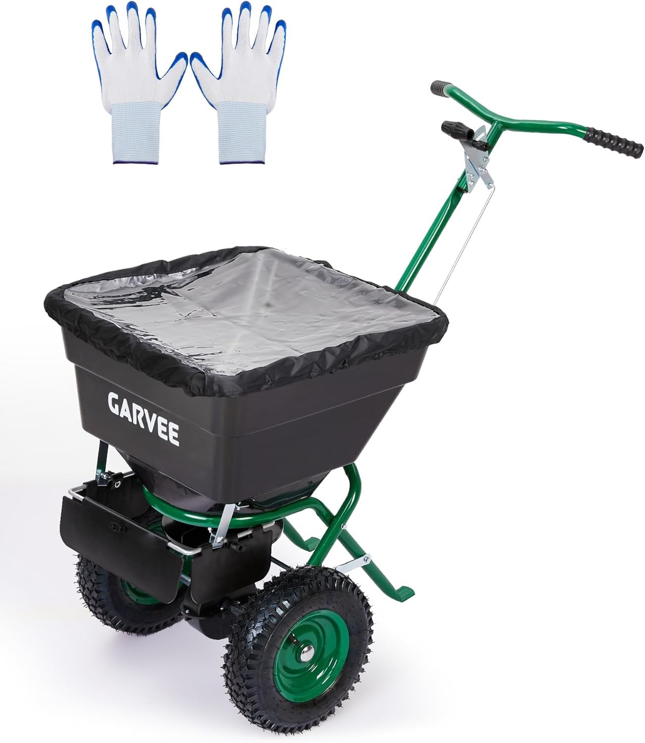 100lbs 12FT Push Walk Behind Broadcast Spreader Garden Fertilizer Seed Spreading