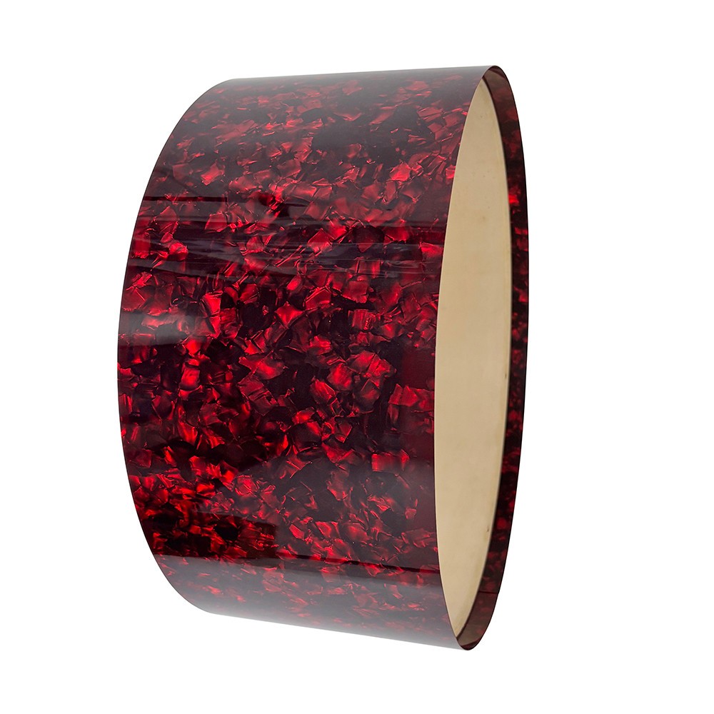 11x60'' Drum Wrap Replacement 0.46mm Pearl Red Musical Instrument Deco Sheet
