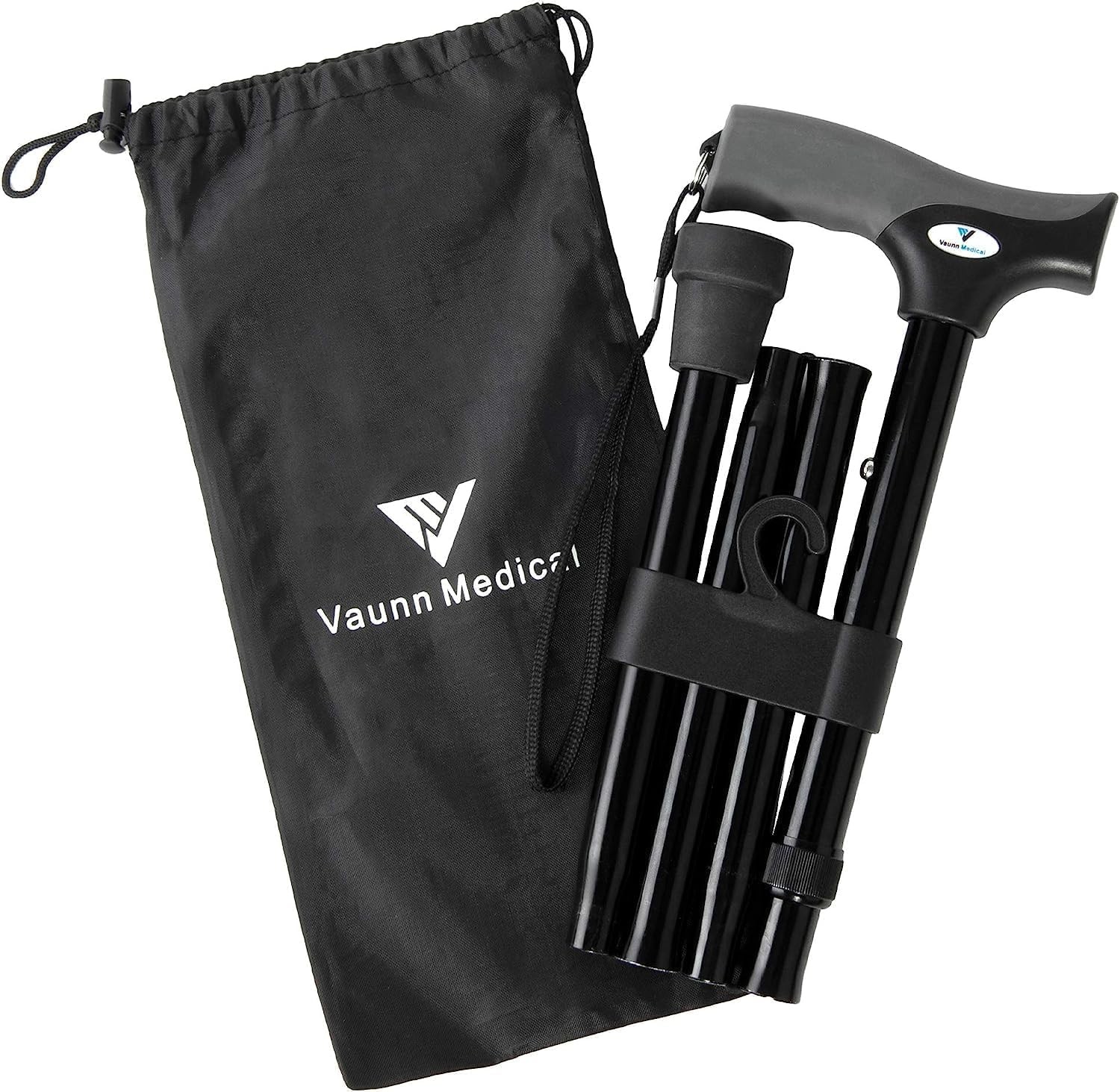 FSA/HSA Eligible, Vaunn 5.35'' x 1.5'' x 33-37'', Black With Gray Handle