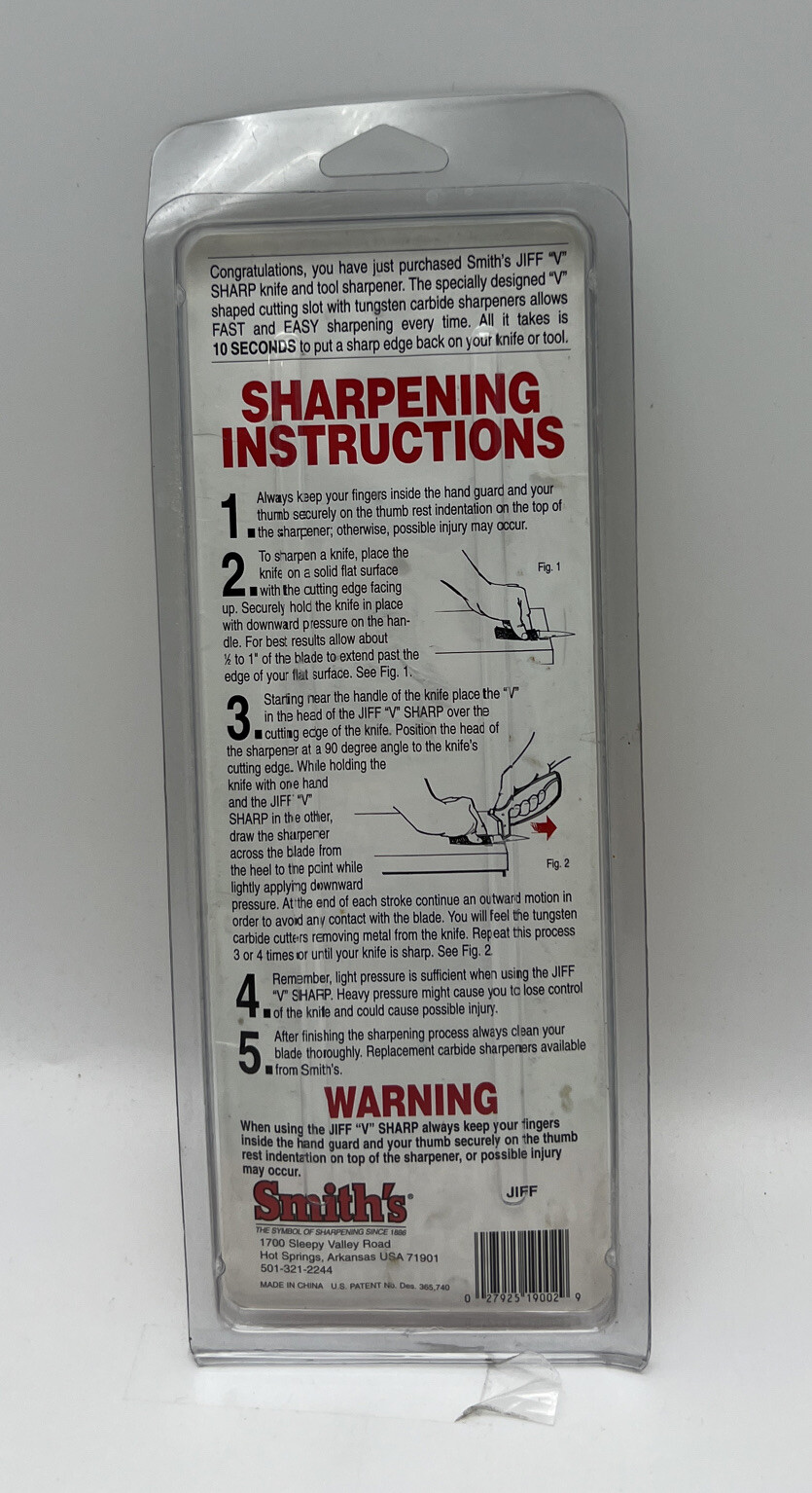 Smith's JIFF-S 10-Second Knife and Scissors Sharpener
