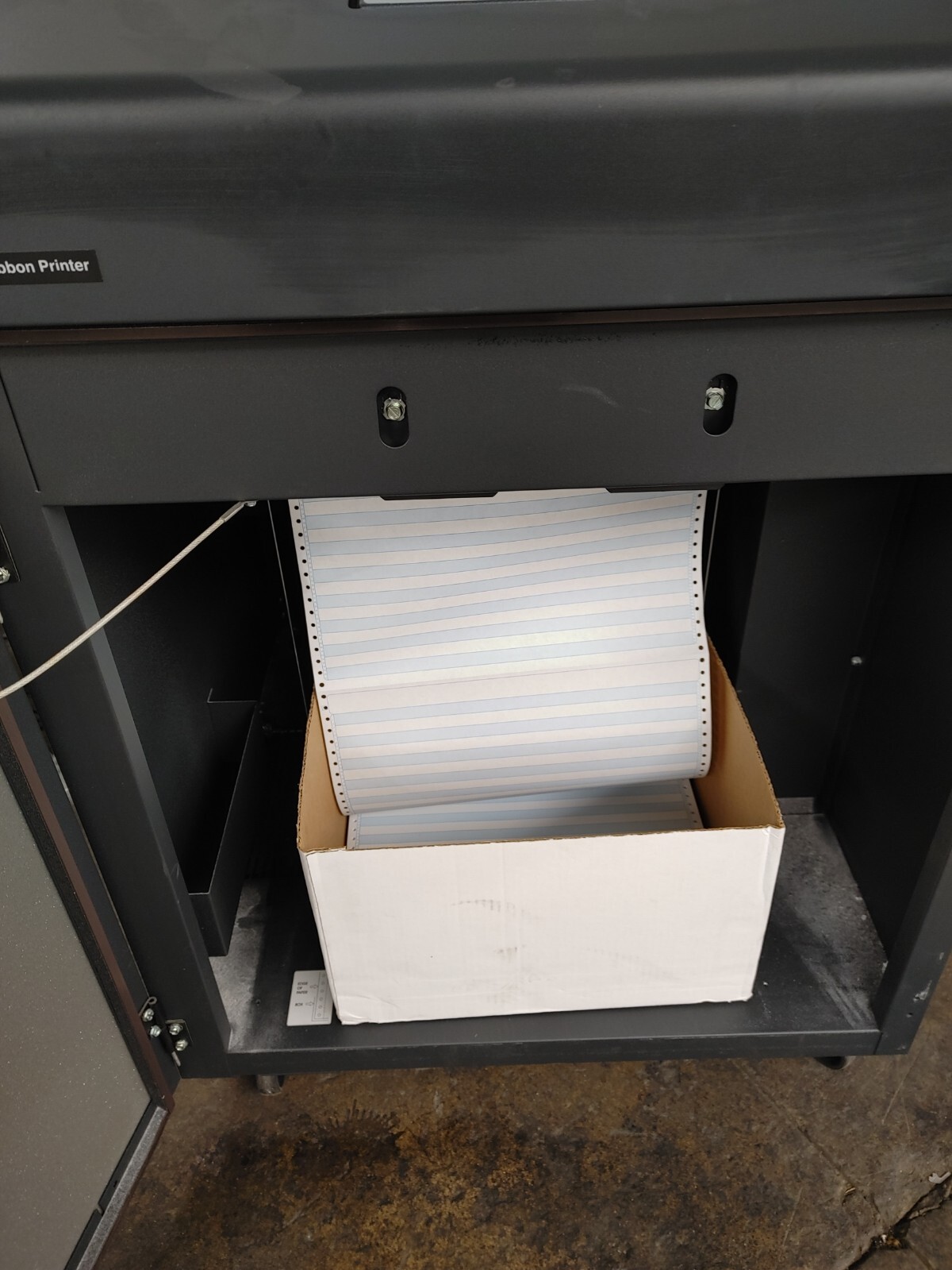 Printronix PSA3 P7210 Cabinet Cartridge Line Matrix Printer