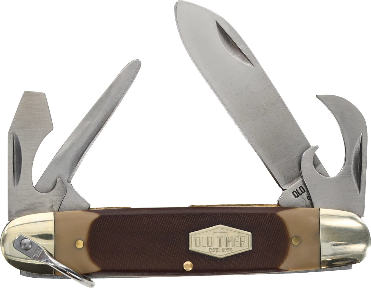 Schrade Old Timer Scout Pocket Knife 2.44" 7Cr17MoV Steel Sawcut Handle 23OT