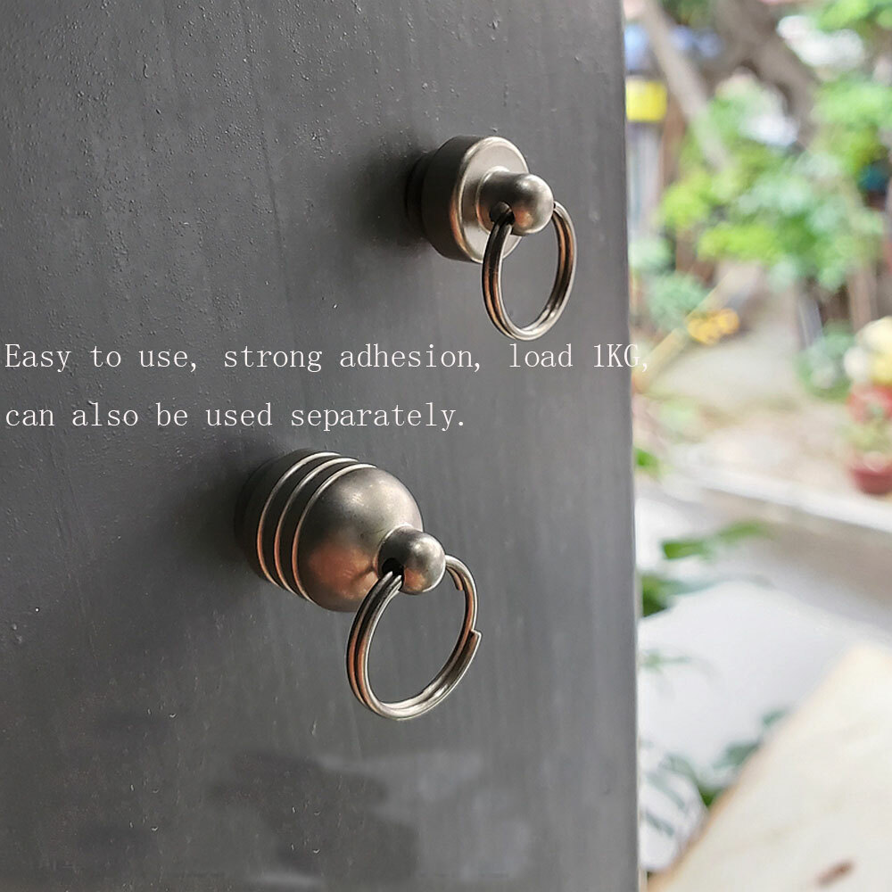 Titanium Alloy Quick Buckle Quick Detach Magnet Keychain Multi Tools Pendant EDC