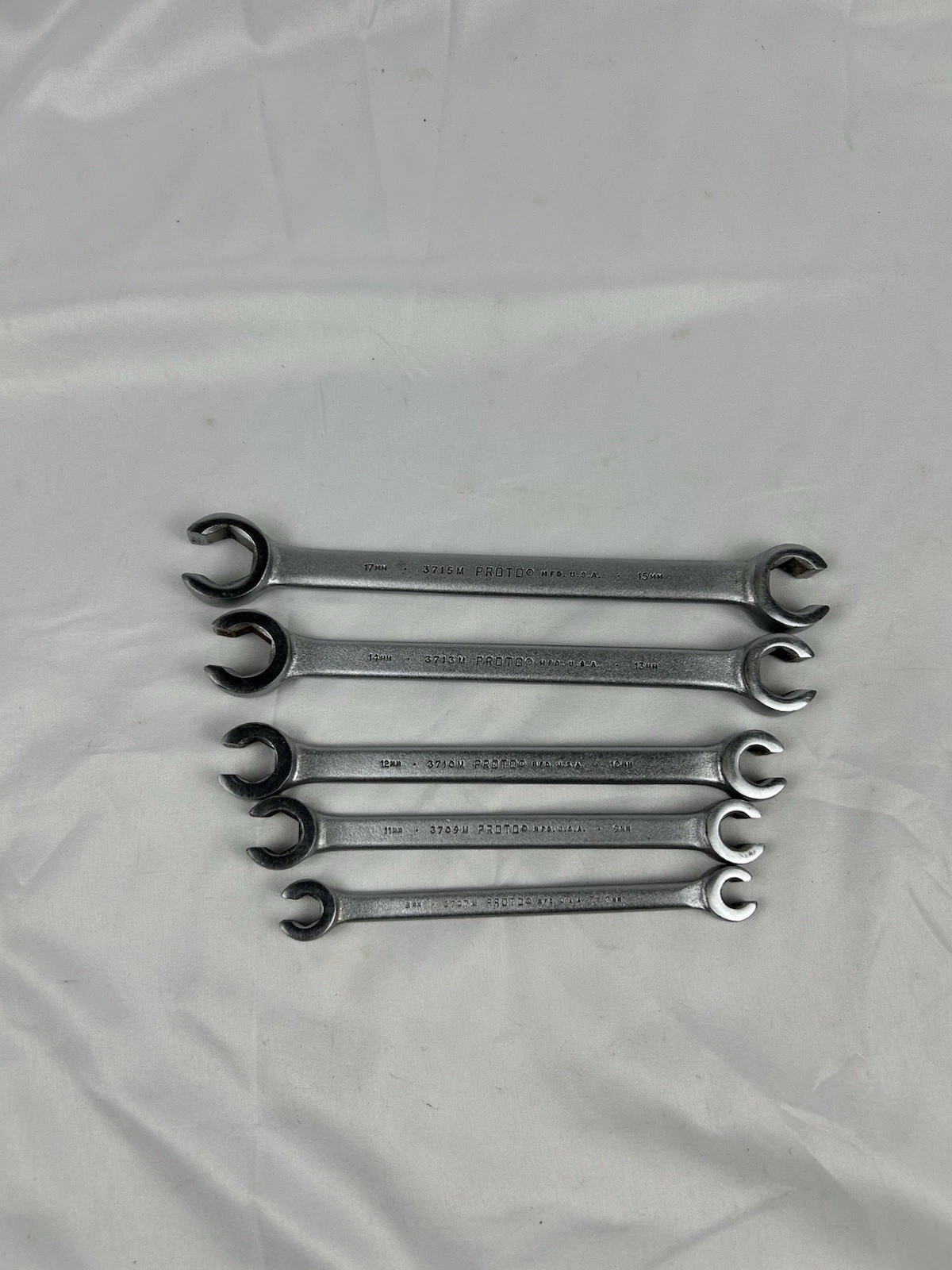 Stanley Proto J3700M Proto Metric Double End Flare Nut Wrench Set, 6 Point, 5PC