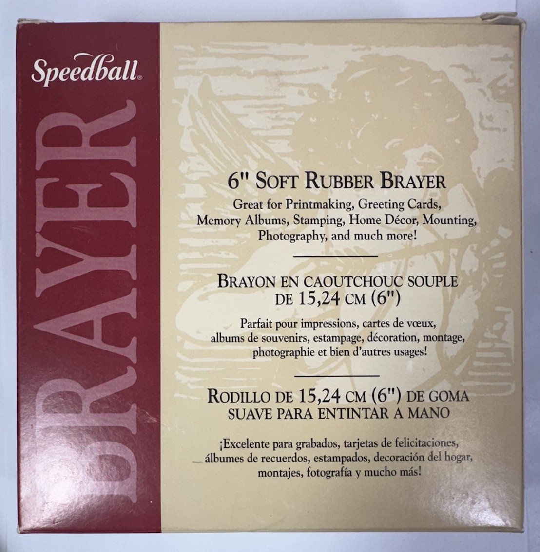 Speedball 6” Soft Rubber Brayer Item# 4129