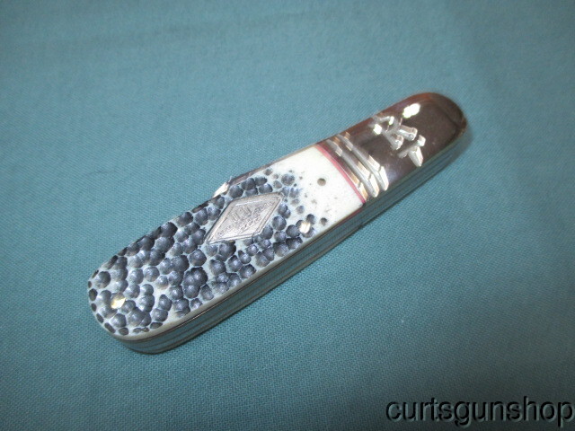 ROUGH RIDER RR-2241 BLACKENED BONE BARLOW STYLE POCKET KNIFE