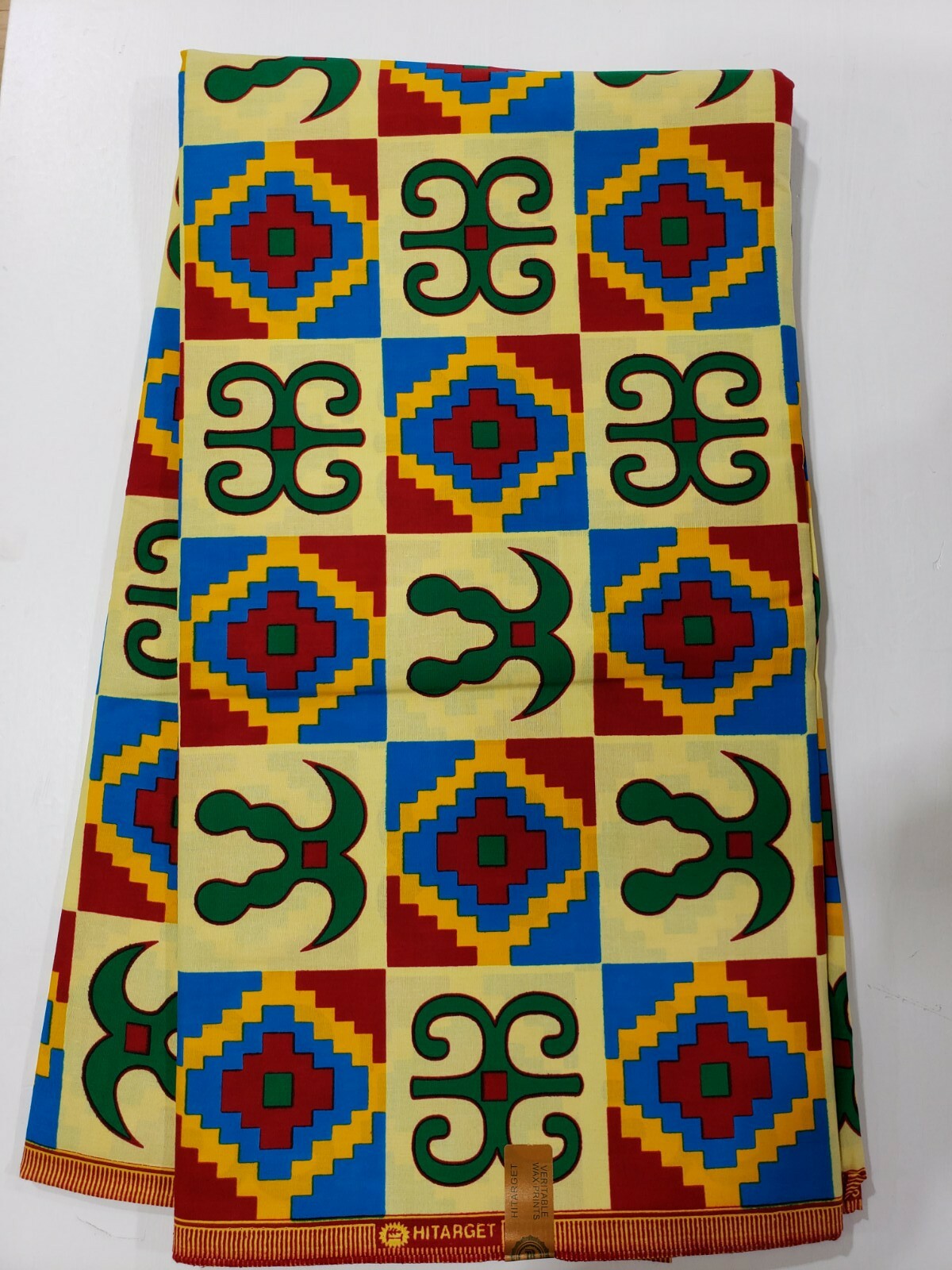 Attractive High Quality African Kente Wax Print, 100% Cotton,Sell by 6 Yards