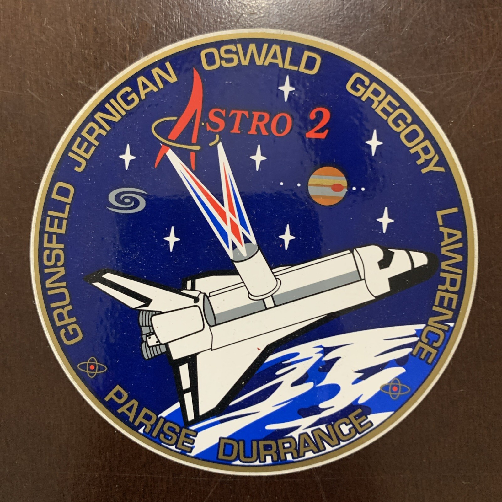 Vintage New STS-67 Crew Patch Vinyl Sticker