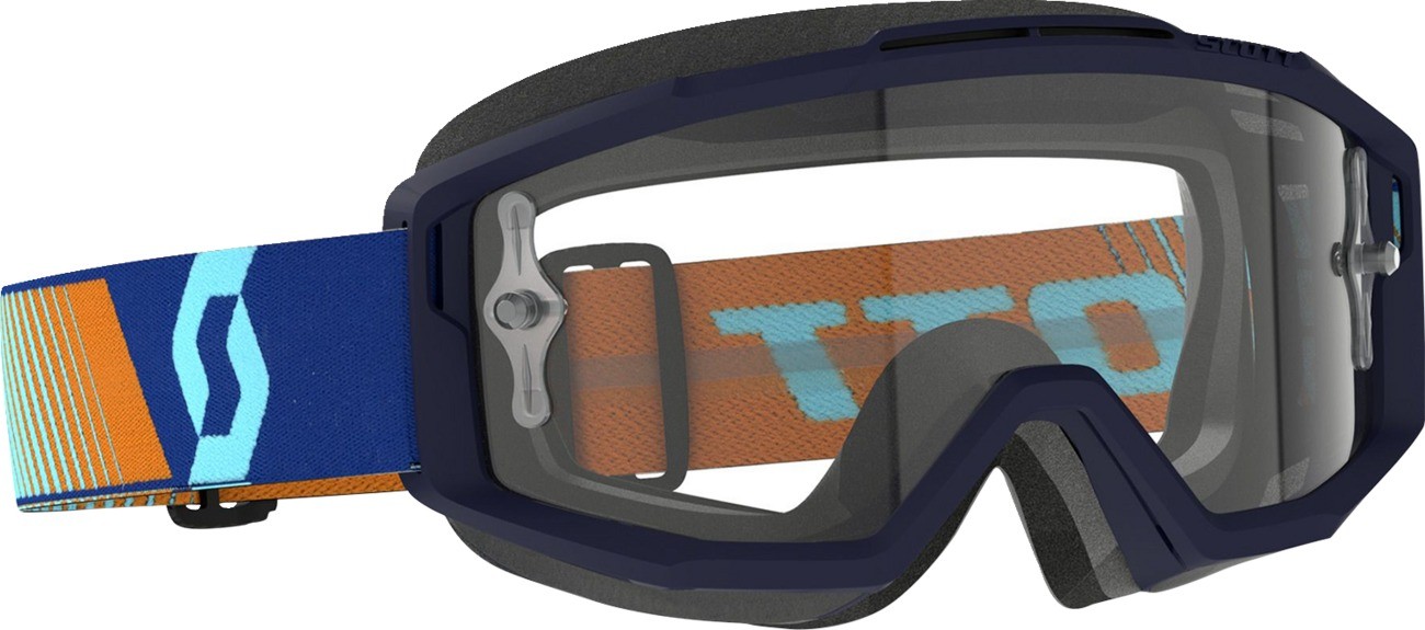 Scott Split OTG Goggles Royal Blue/Orange Clear Lens Adult Unisex 285537-7436113