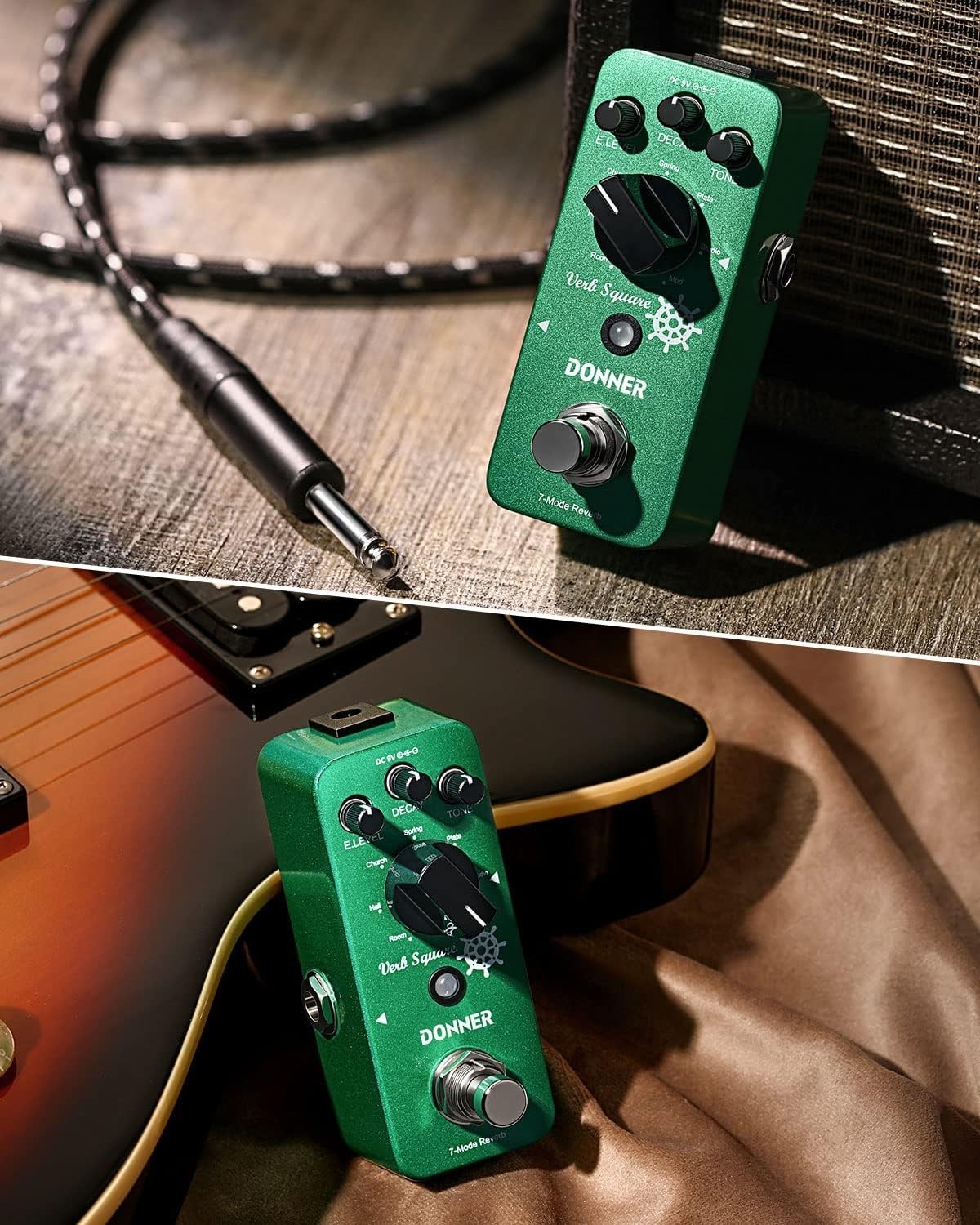 Donner Verb Square Digital Reverb Pedal 7 Modes READ DESCRIPTION