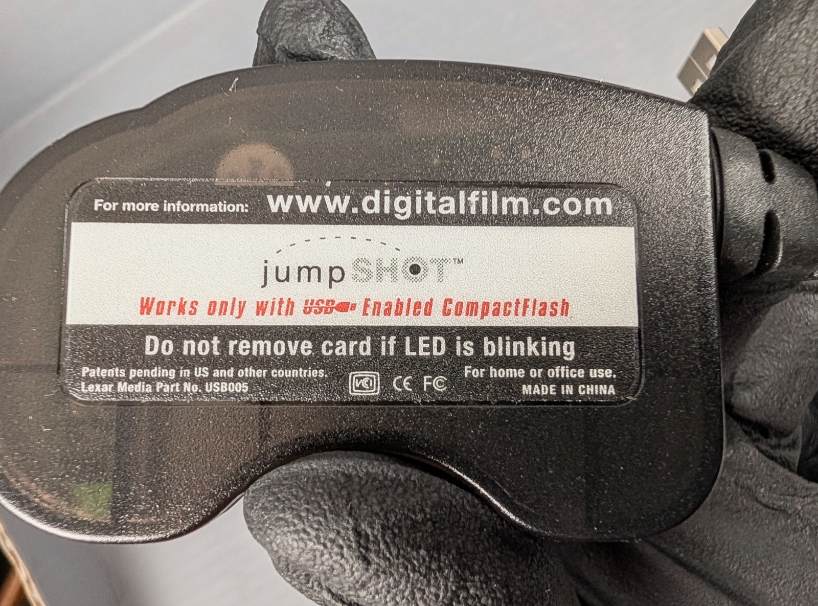 CLEAN Lexar Media Flash Reader JumpShot Jump Shot CF Compactflash USB