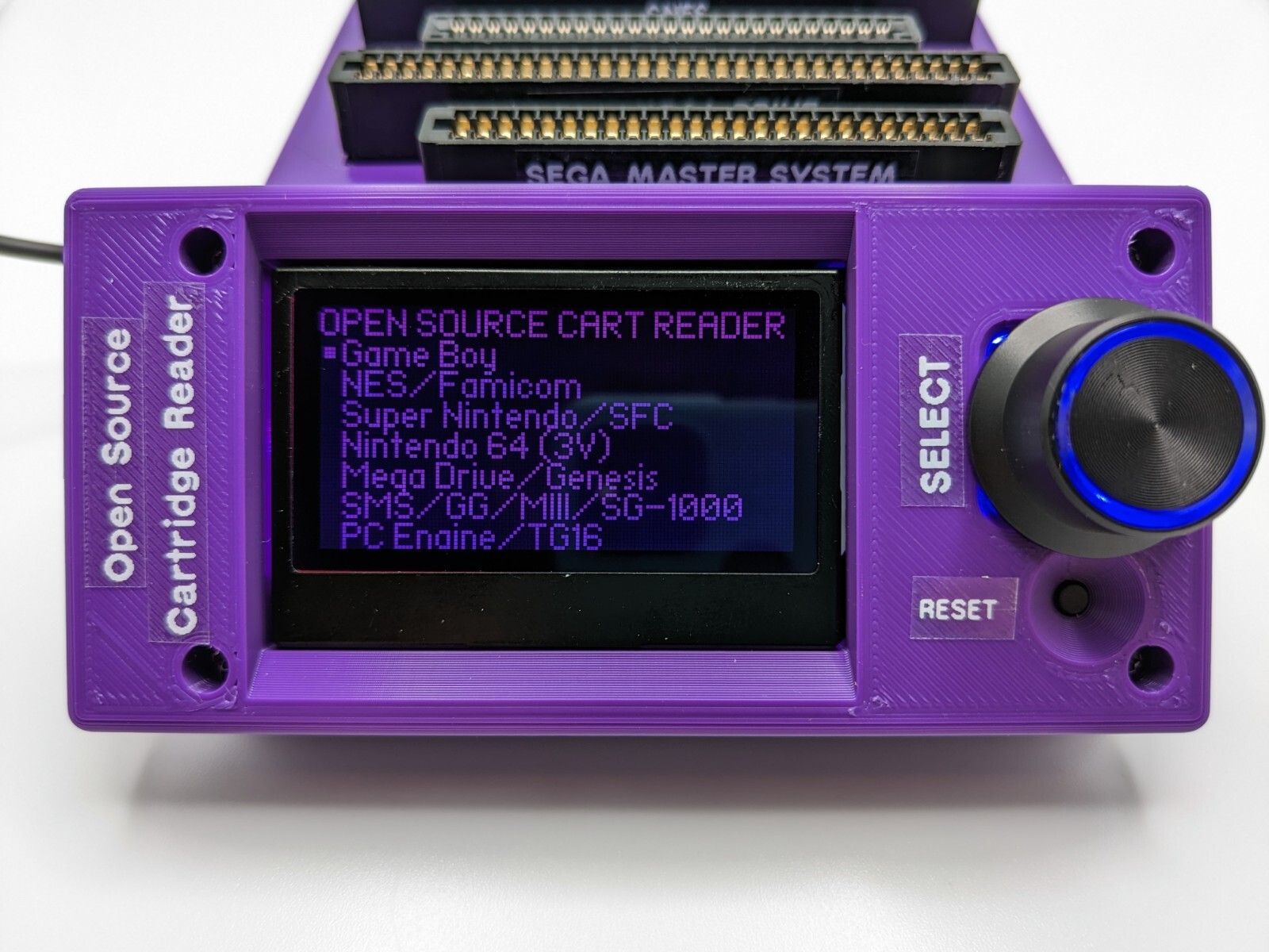 Open Source Cartridge Reader (Sanni cart reader HW5 Rev5) vSelect+RTC