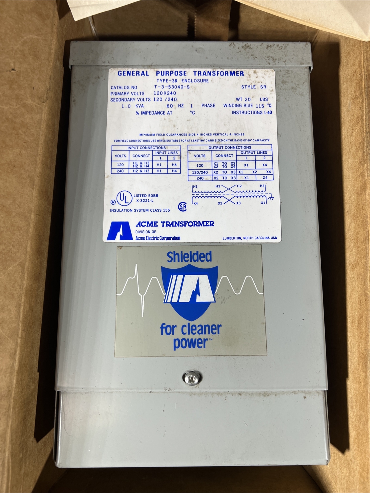 Nos Surplus ACME T-3-53040-S TRANSFORMER