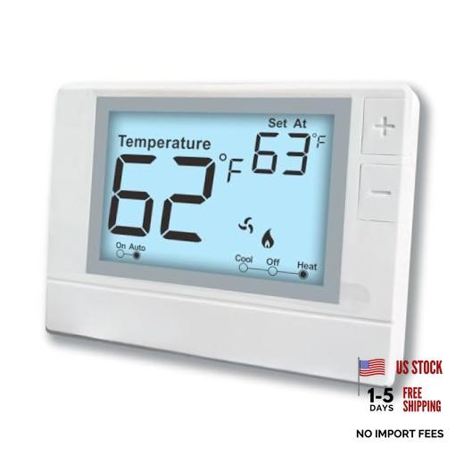 Non-Programmable Thermostat for Conventional Single-Stage Systems, 1 White