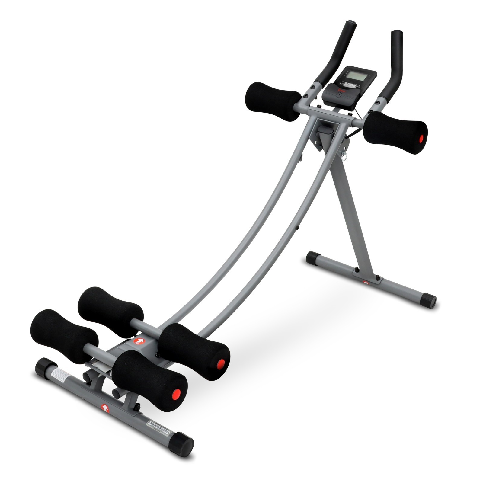 Ab Abdominal Exercise Machine Roller Waist Trainer with Elbow Support Foldable