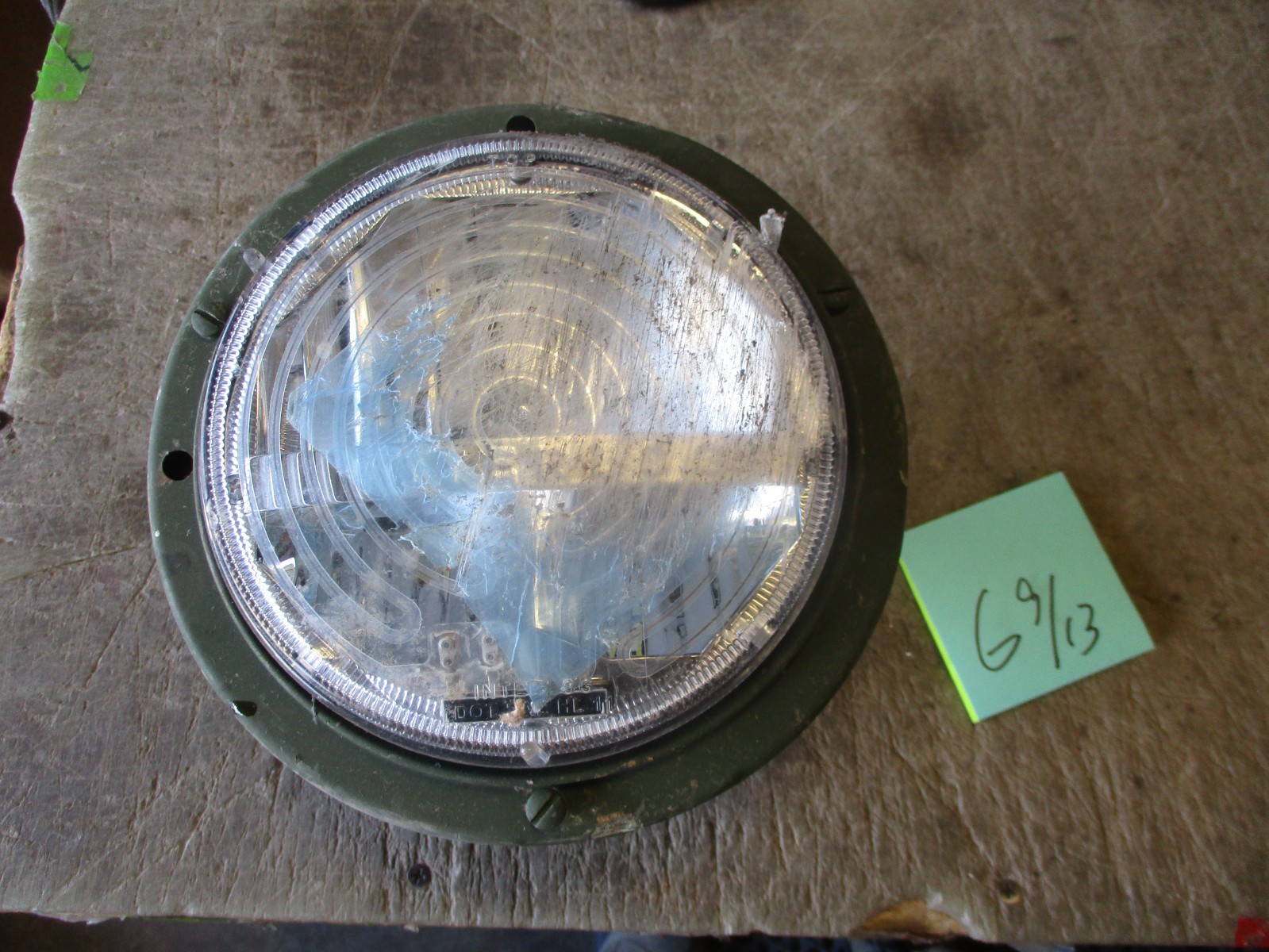 NOS Interlog LED Headlight 24v, *DAMAGED-Major Scratches on LENSE*, for HMMWV
