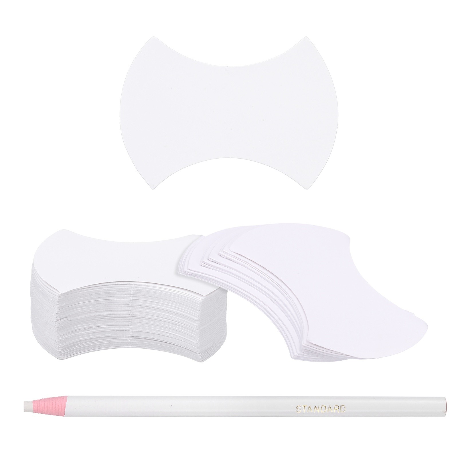 200 Pcs Axe Shape Piecing Paper for Quilting with Pen (1.4")