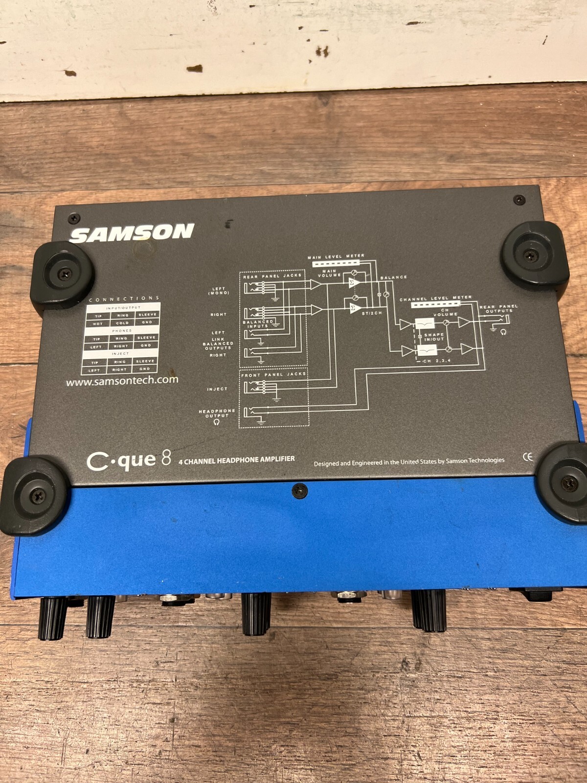 Samson C-que 8 -4- Channel Compact Headphone Amplifier