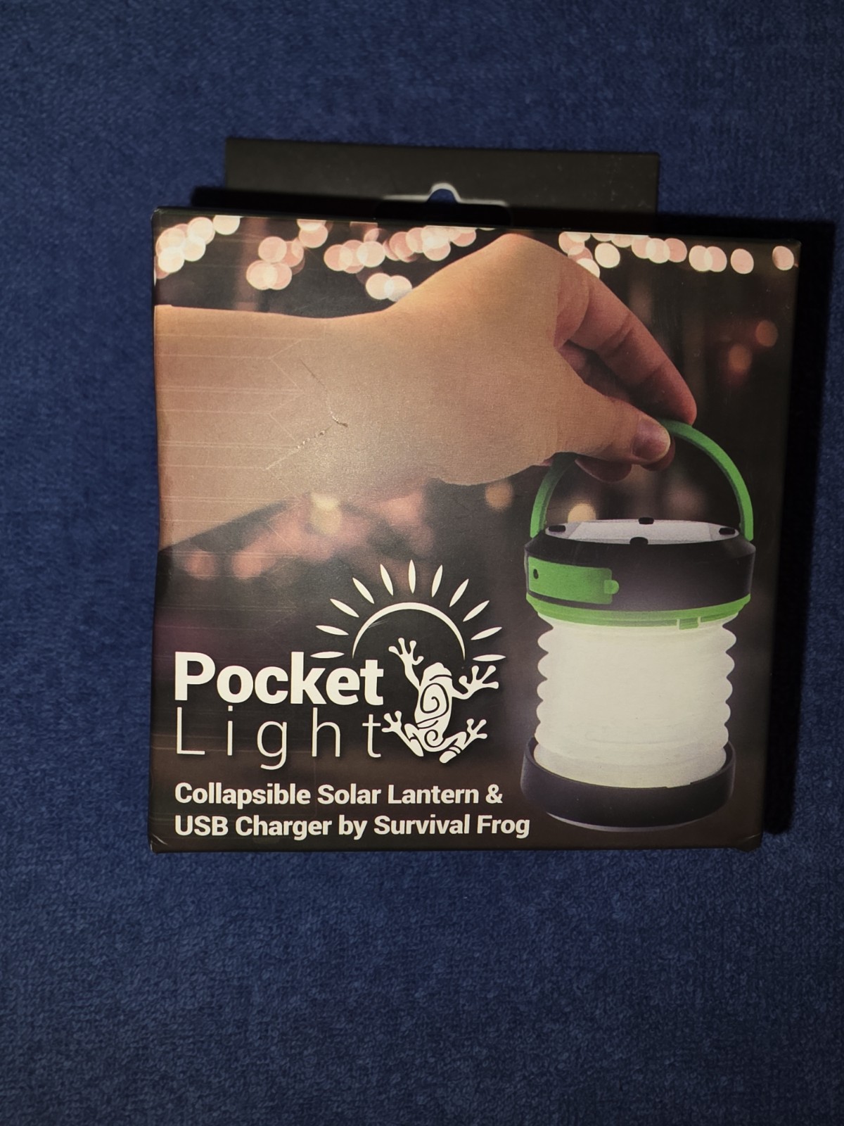 Pocket Light Collapsible Solar Lantern & Usb Charger By Survival Frog