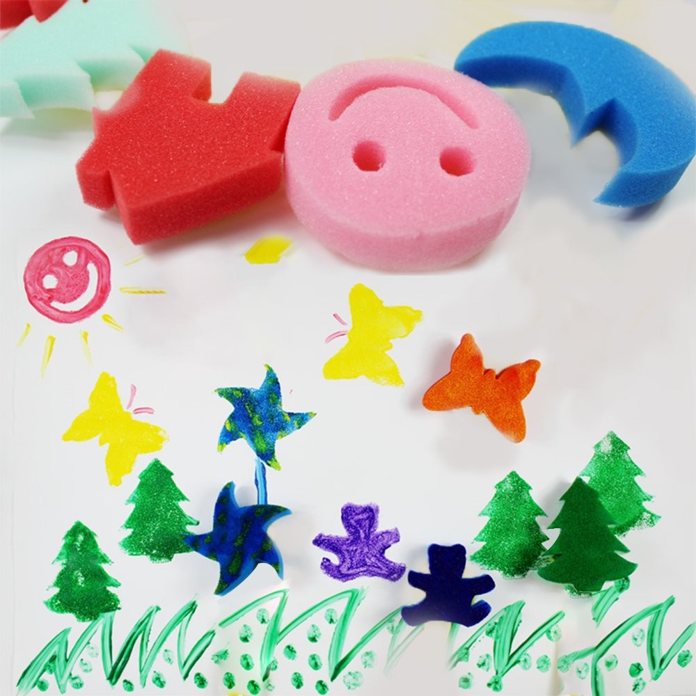 30pcs Sponges for Painting, Shape Sponge, Paint Sponges for Crafts, Foam Spon...