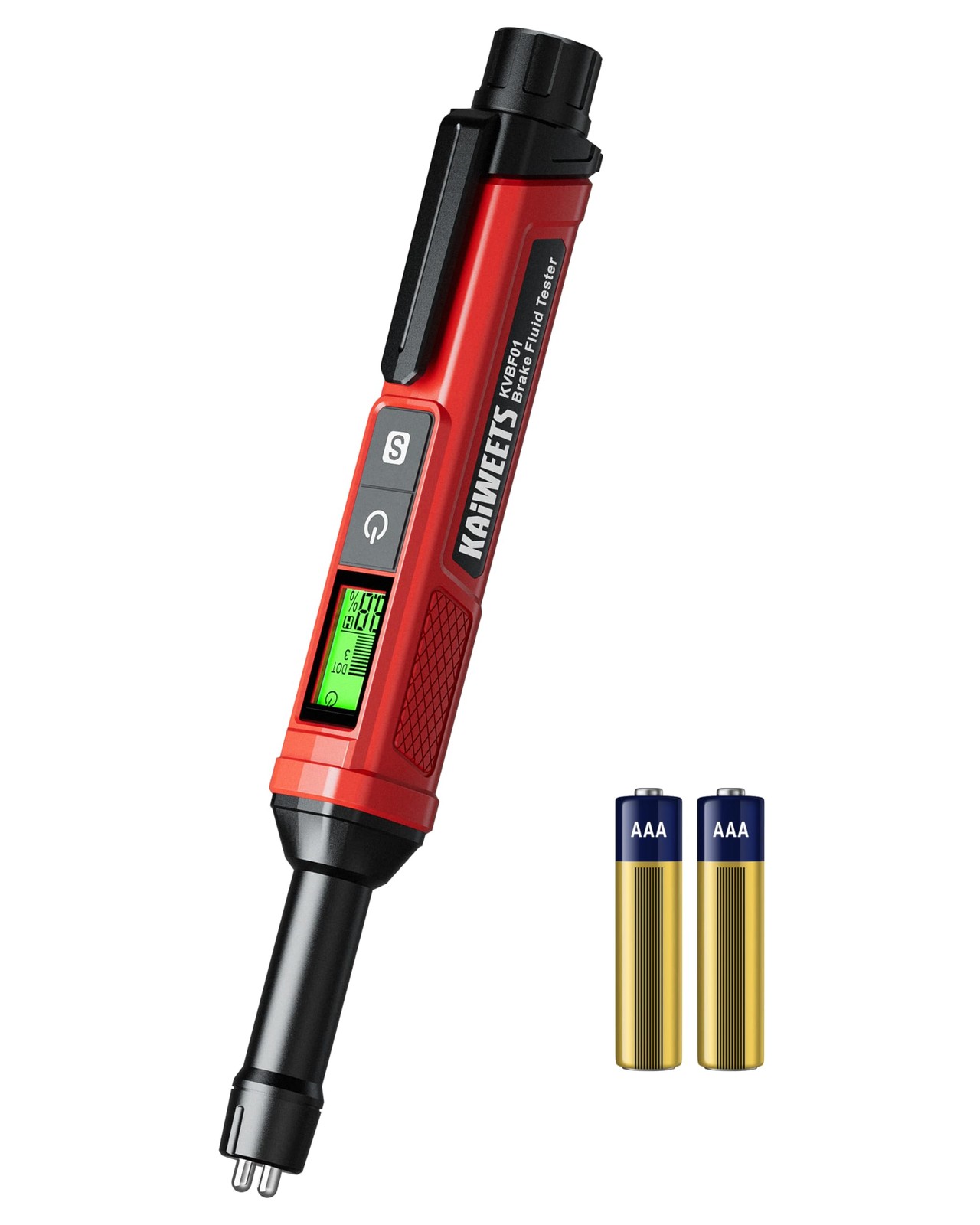 Brake Fluid Tester Pen - High Precision Moisture Tester with Buzzer Alarm