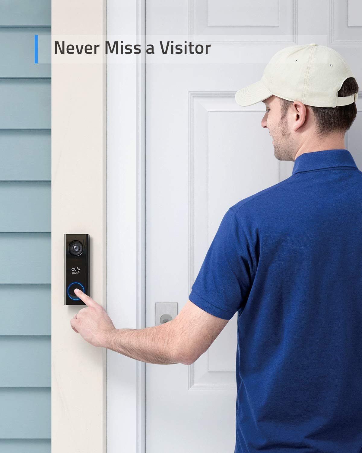 eufy Add-on Chime for Security Video Doorbell ,Adjustable Volume 8 Fun Ringtones