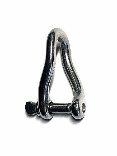 Stainless Steel 316 Twist Shackle 5/32" (4mm) Marine Grade