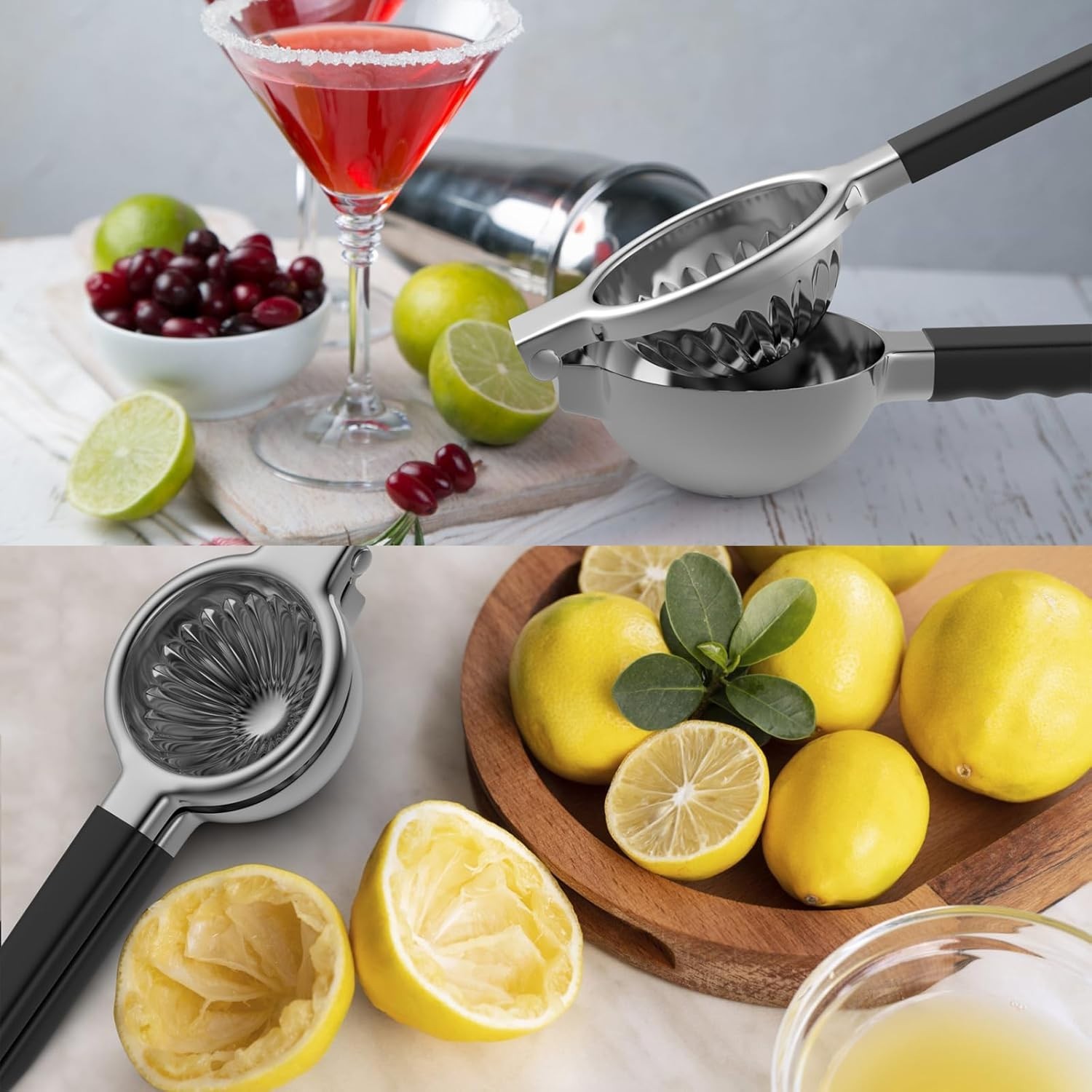 Large Manual Citrus Press Juicer - Ergonomic Design for Maximum Juice Yield