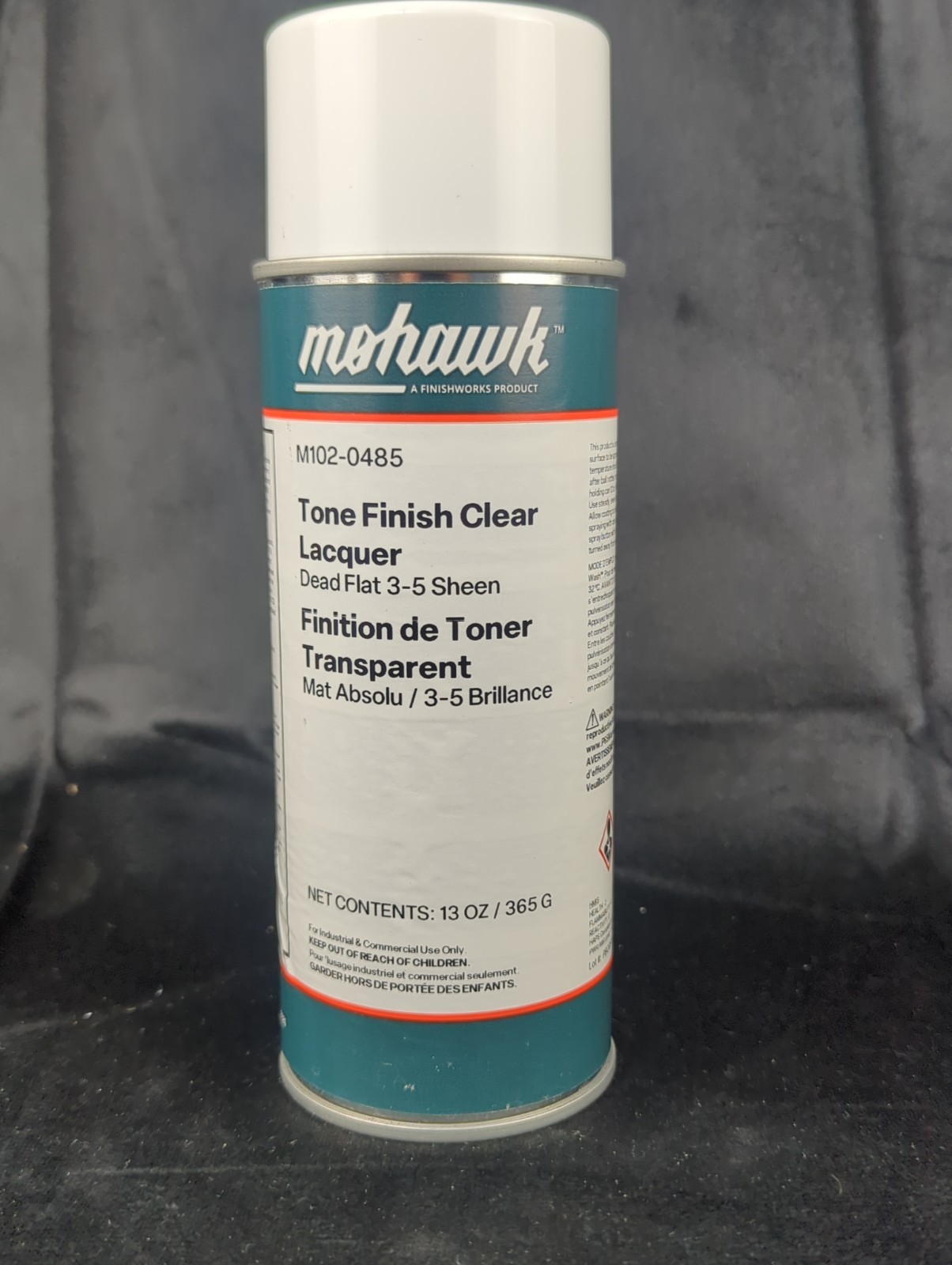 Mohawk M102-0485 Tone Finish Clear Lacquer Dead Flat 3-5 Sheen 13 ounces