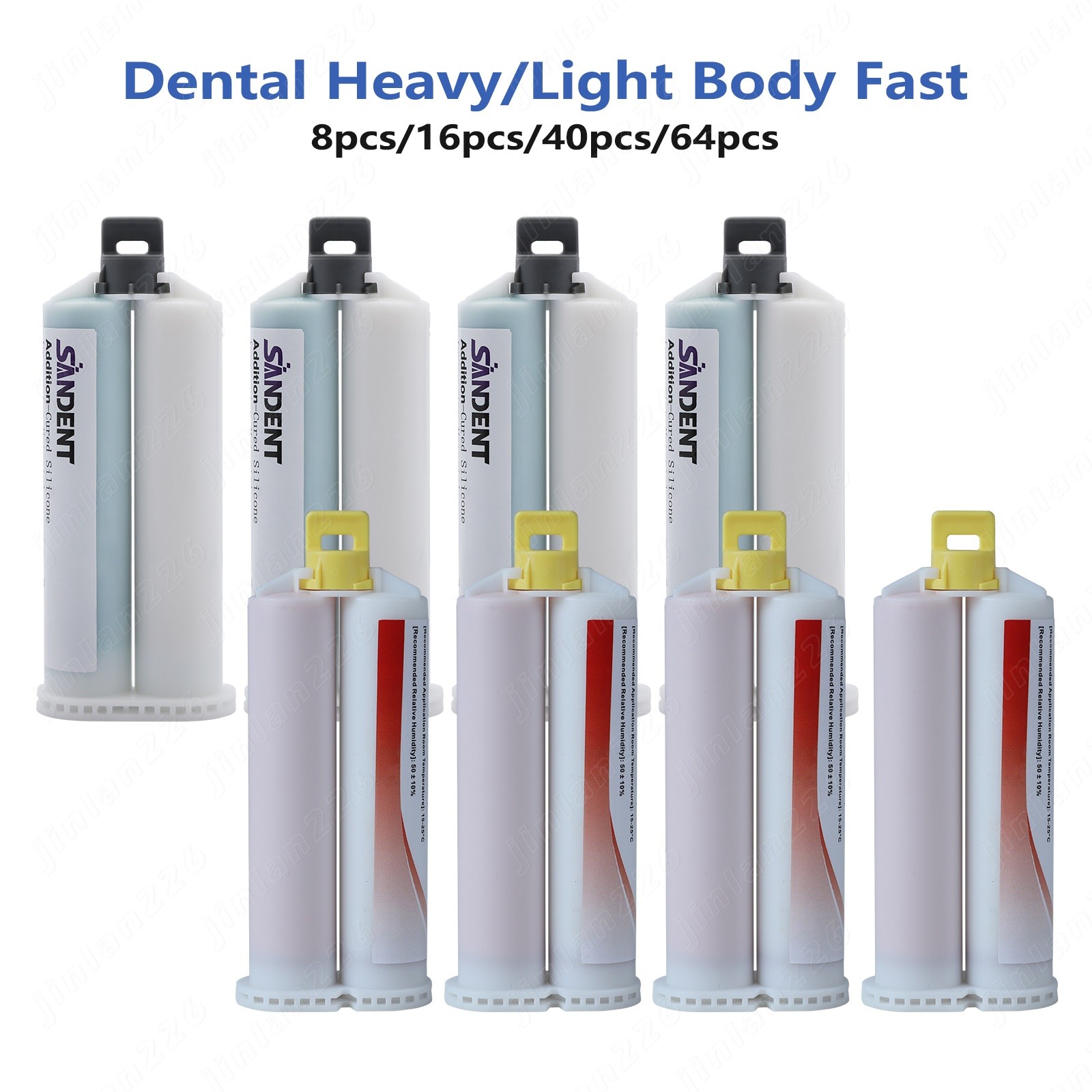 4-64 Dental Impression Material VPS Heavy Light Body Fast Set 50 ml Cartridges
