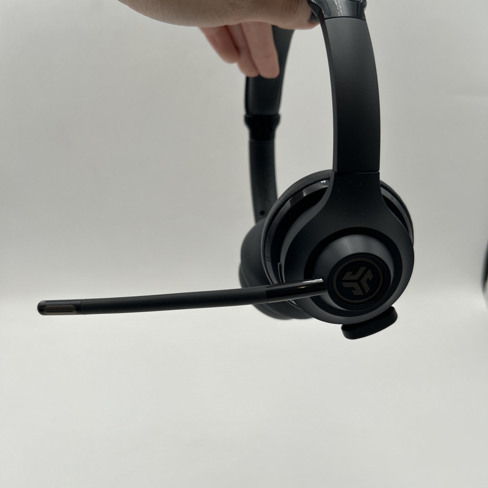 JLab GO Work 2 Wireless On-Ear Headset Gen 2 With USB Dongle Tested Working