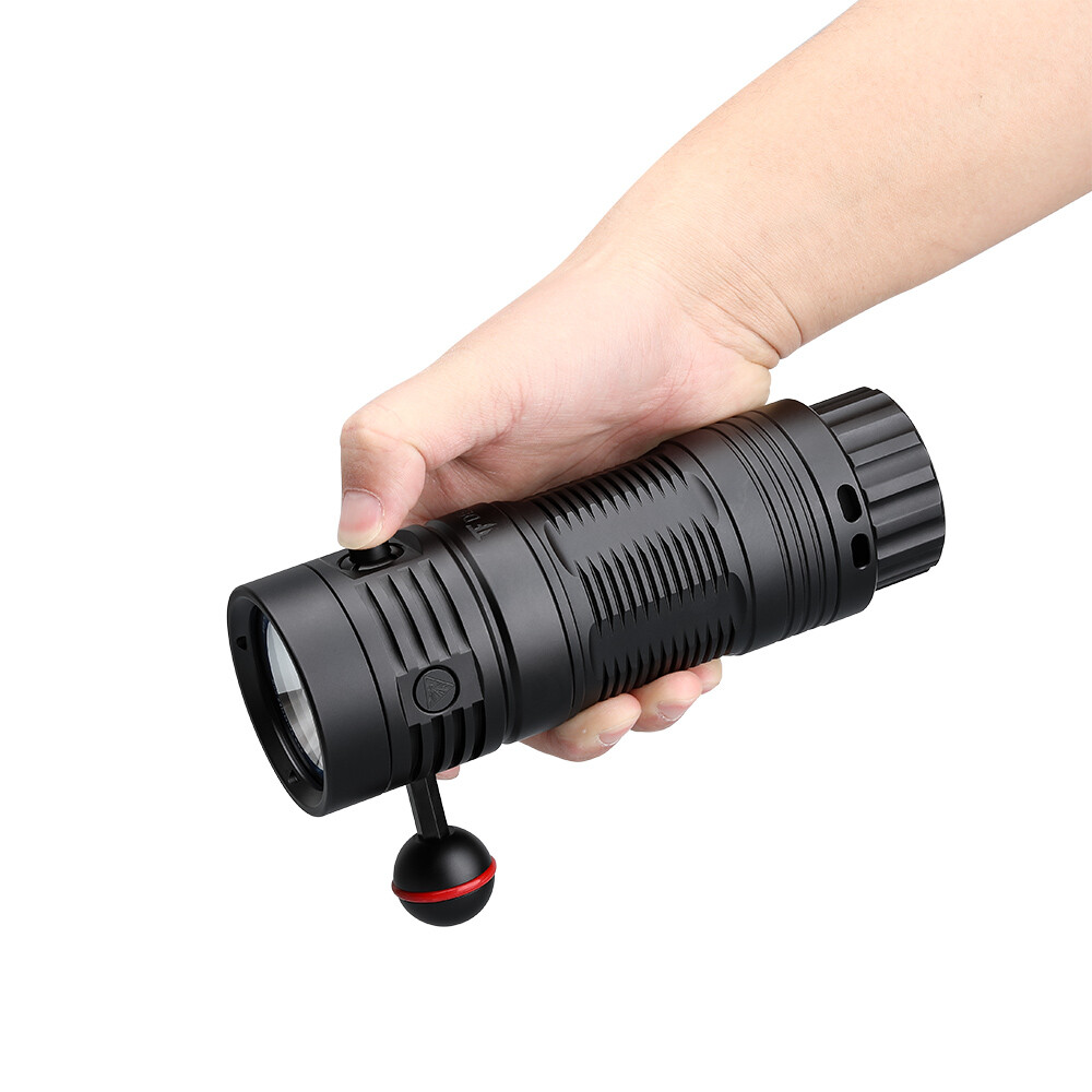 Trustfire 6500LM W/R/UV TypeC Rechargeable led Diving Light LED Scuba Flashlight