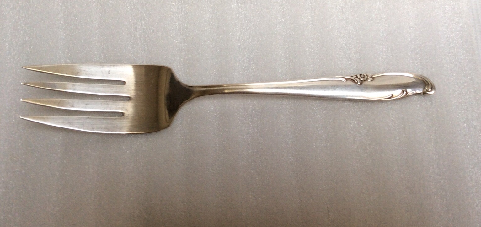 Wm Rogers International Silverplate Allure - Teatime Meat Serving Fork 8 7/8”