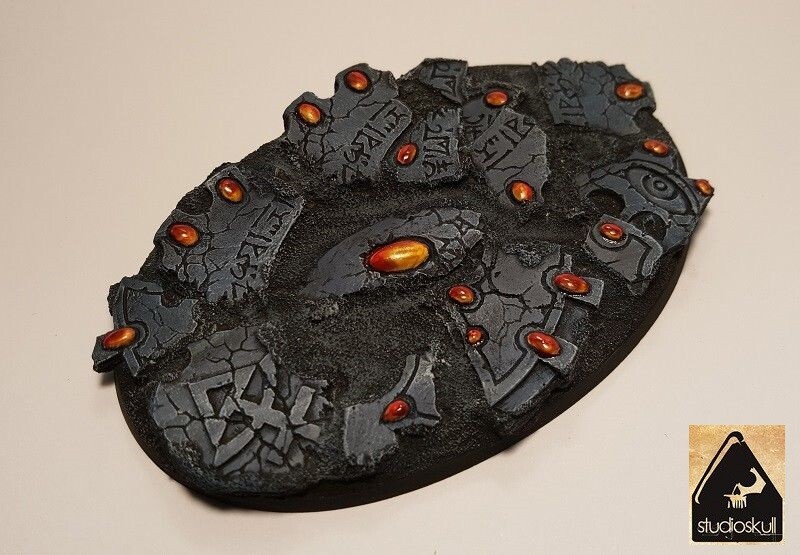 105X75mm OVAL ELDAR RUINS AGE OF SIGMAR WARHAMMER 40K