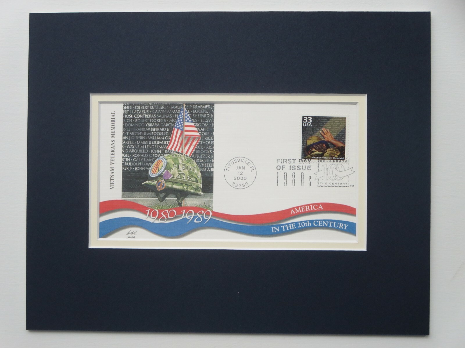 Honoring the Vietnam Veterans Memorial & the First Day Cover of its own stamp