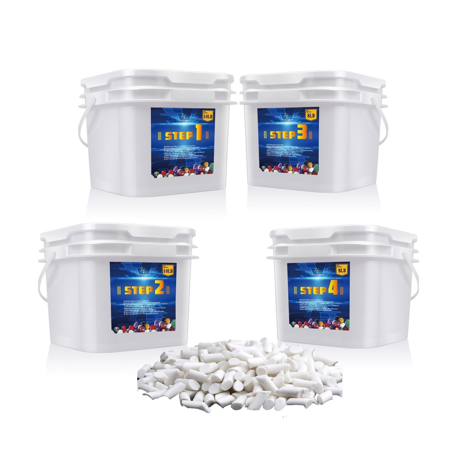 40 lb Bulk Rock Tumbler Grit Refill - Polishing Media Kit