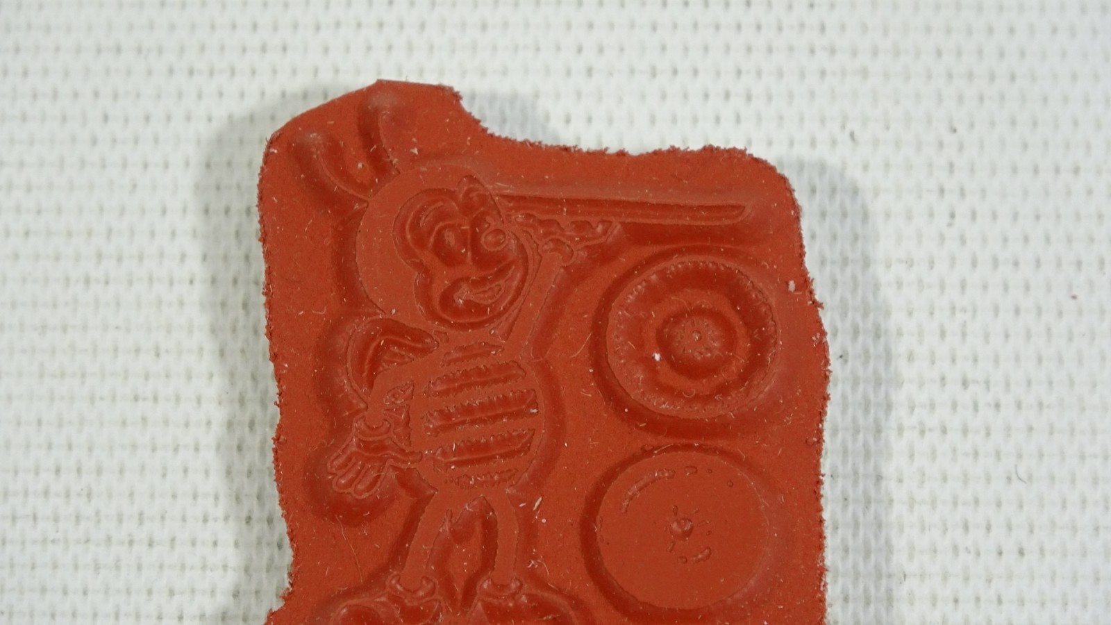 Retired Alota Rubber Stamp Bee With Bakery Tray And Donuts - Baking Theme