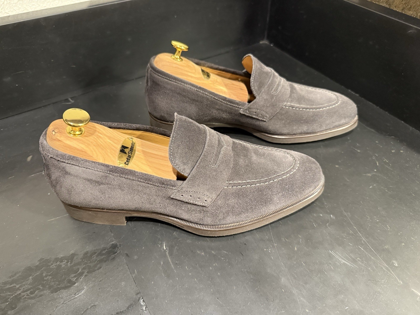Di Bianco SPQR Suede Loafers US 8 41 Men's ($895 retail)