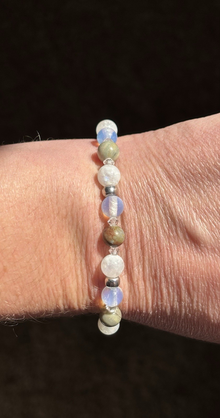 Stunning Gemstone Bracelet - Astrophyllite, Moonstone & Opalite