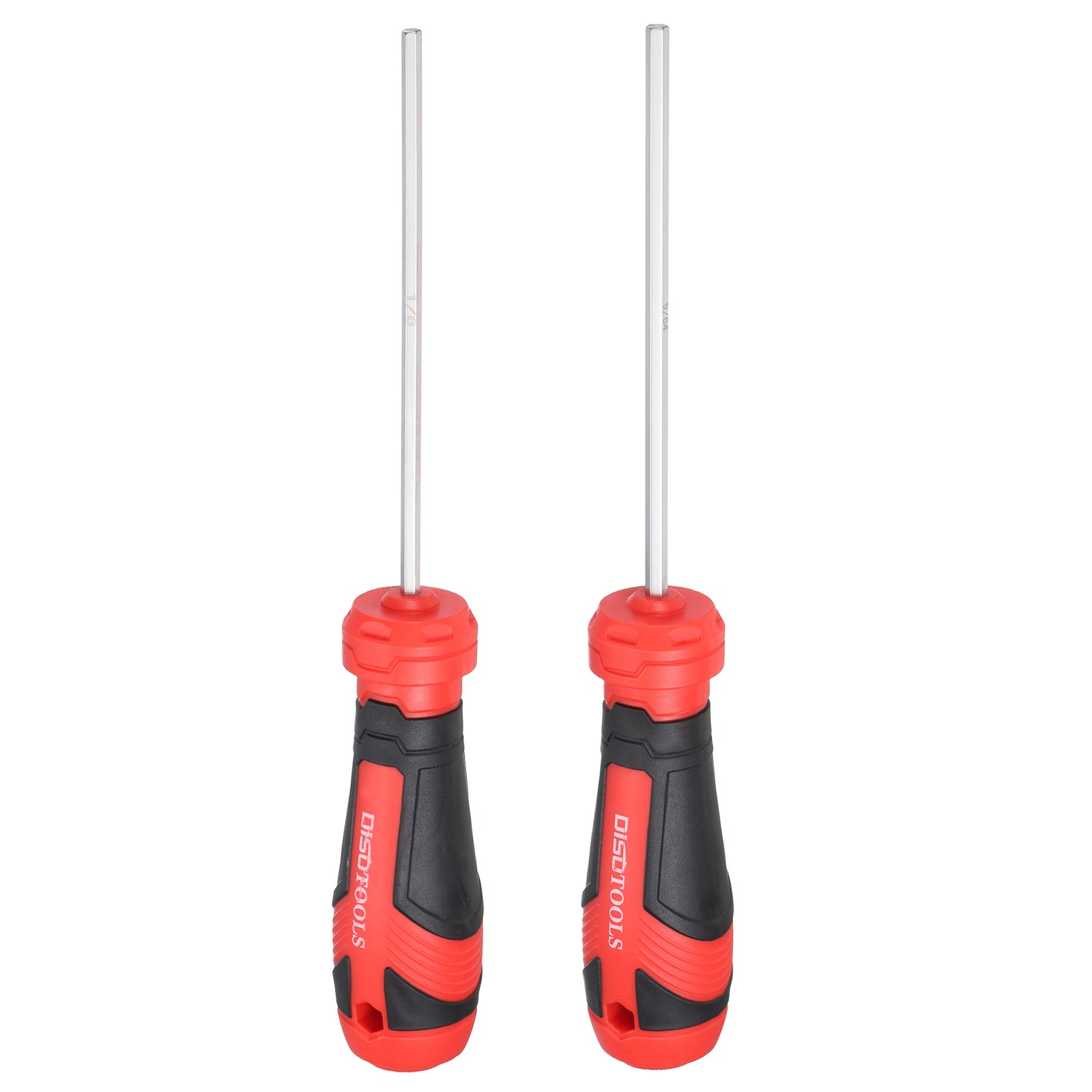 2pcs 1/8" 9/64" Hex Screwdriver Magnetic Screwdrivers S2 Alloy Steel Silver