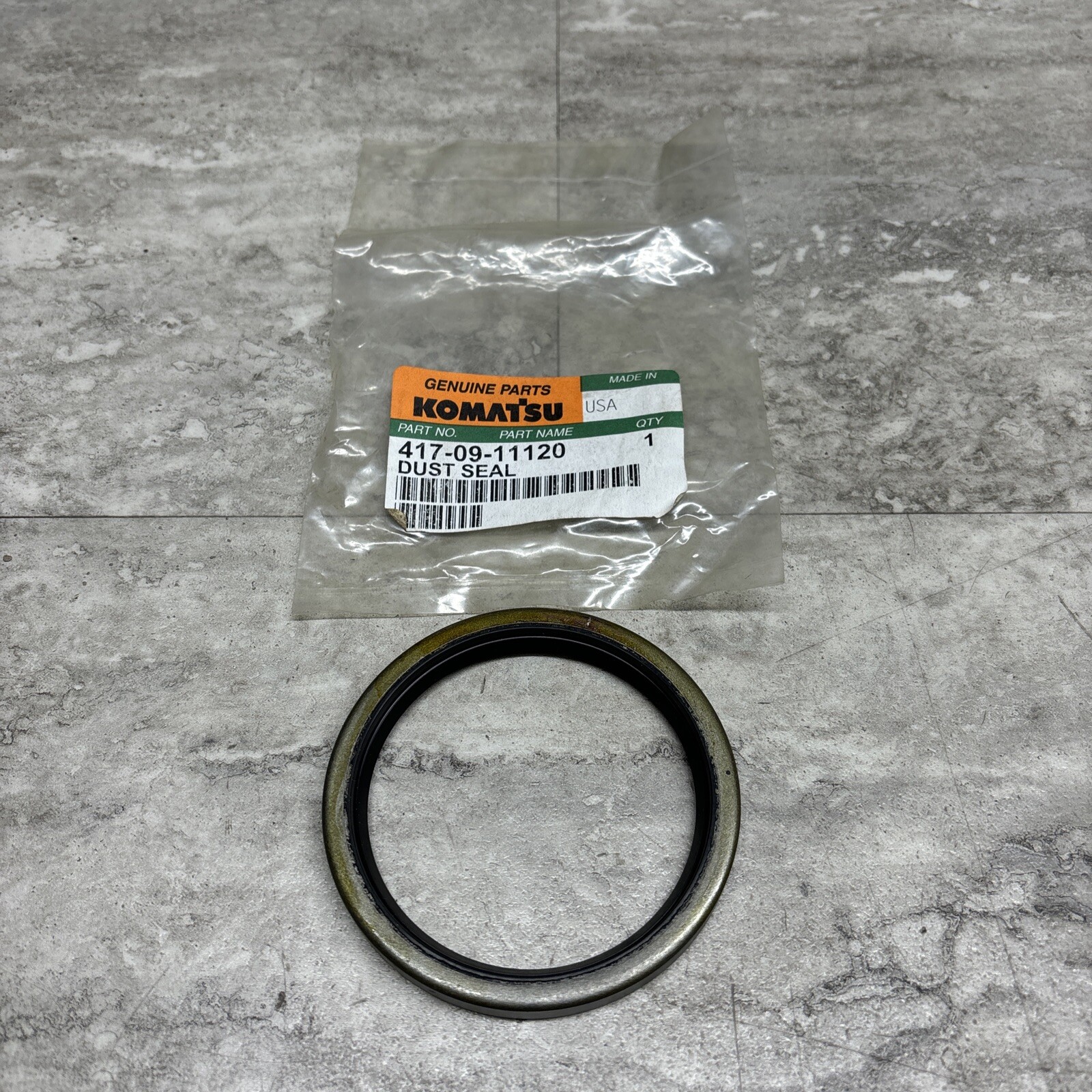 OEM Komatsu 417-09-11120 Dust Seal, New